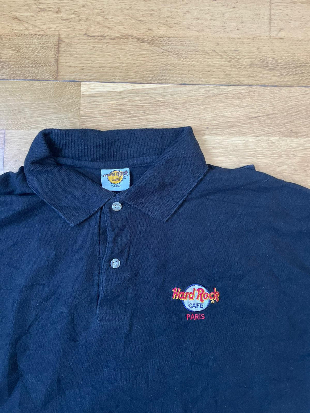 Hard Rock Café Paris Polo Vintage — Talla XL